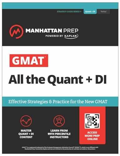 GMAT All the Quant + DI: Effective – Paperback, by Manhattan Prep – Acceptable w