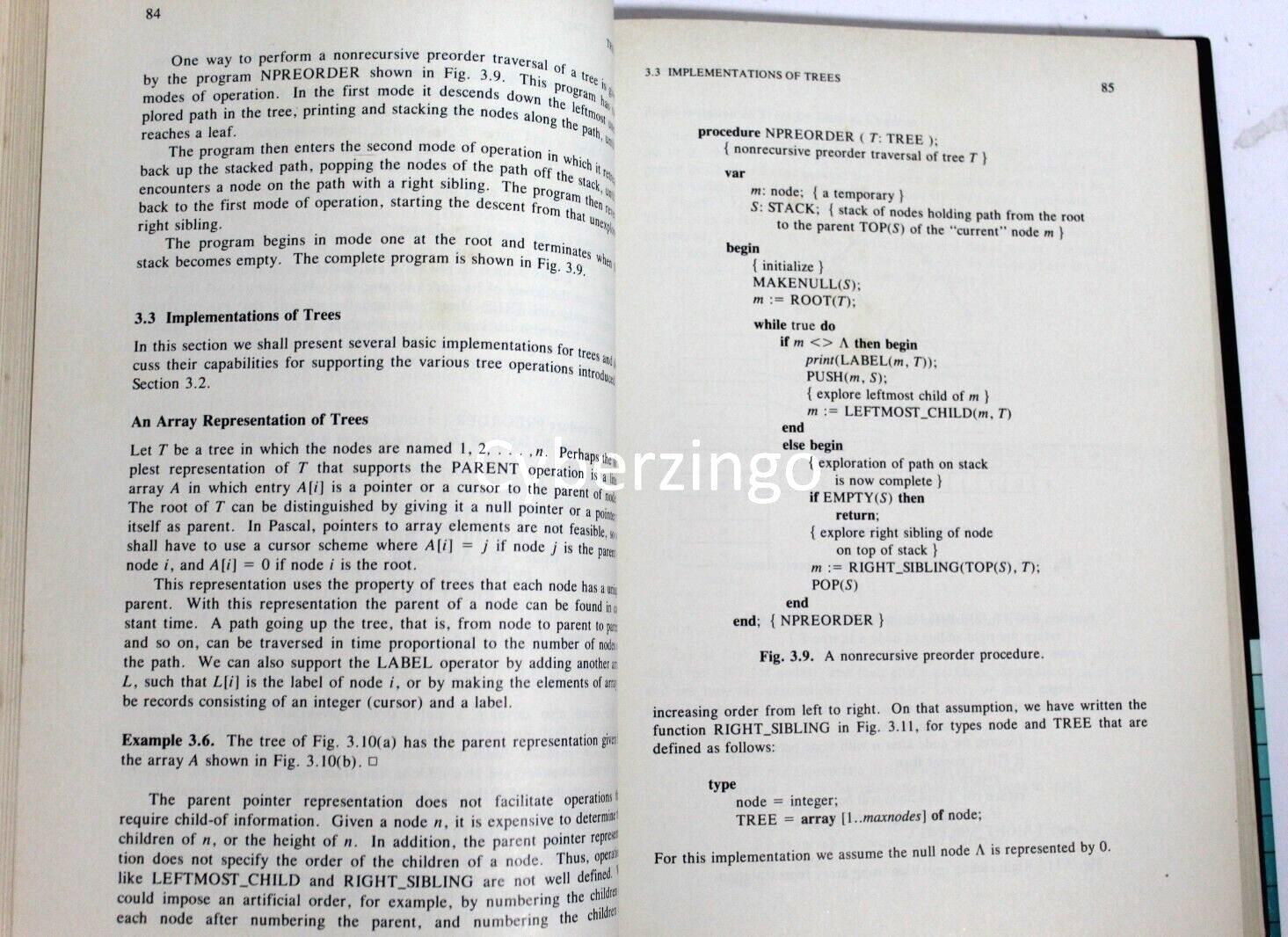Data Structures And Algorithms Alfred Aho John Hopcroft 1983 PREOWNED
