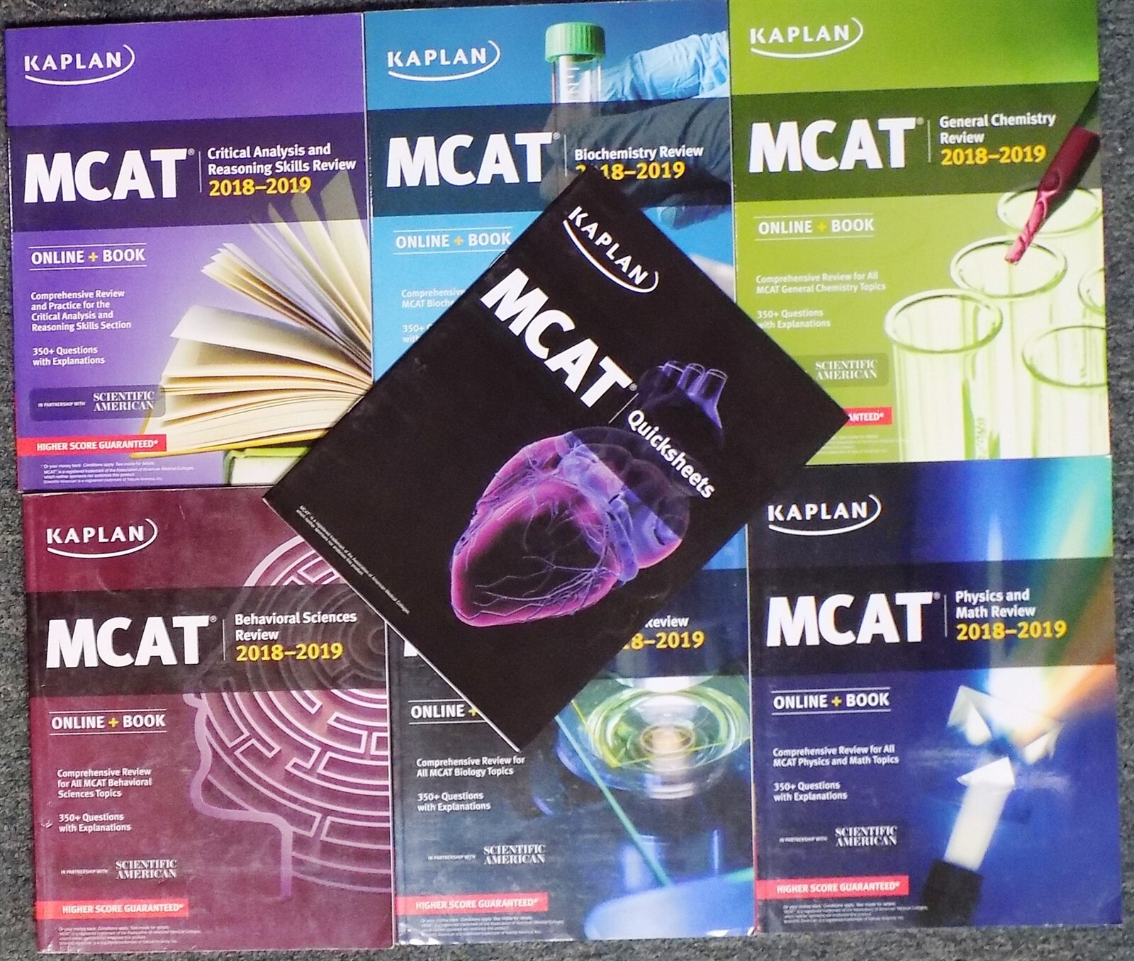 MCAT Complete 7-Book Subject Review: Online + Book by Kaplan 2017 Paperback