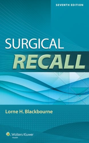 SURGICAL RECALL By Lorne H. Blackbourne **BRAND NEW**