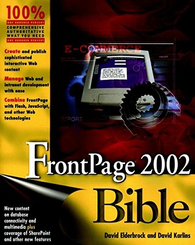 FRONTPAGE 2002 BIBLE By David Elderbrock & David Karlins **Mint Condition**