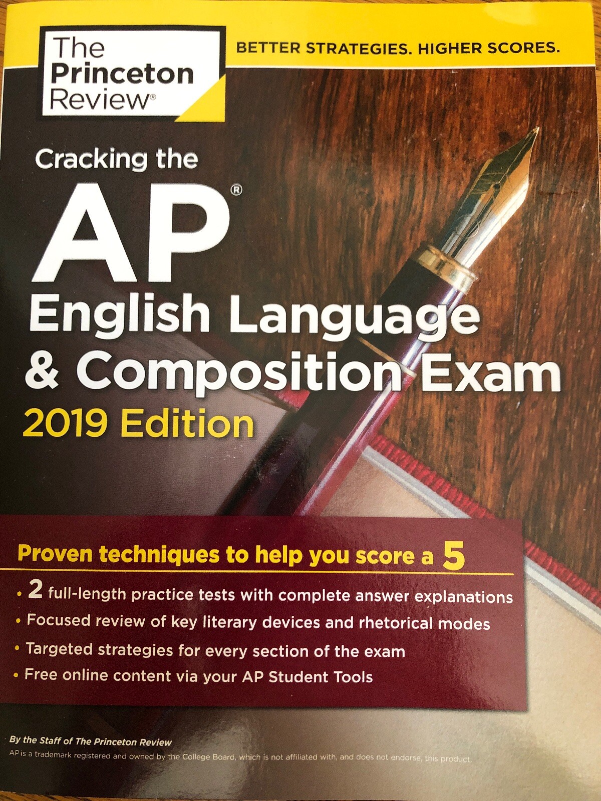 Cracking the AP English Language & Composition Exam, 2019 Edition: Practice Test
