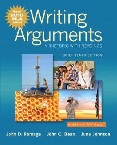 Writing Arguments: A Rhetoric with Readings, Brief Edition, MLA Upda – VERY GOOD