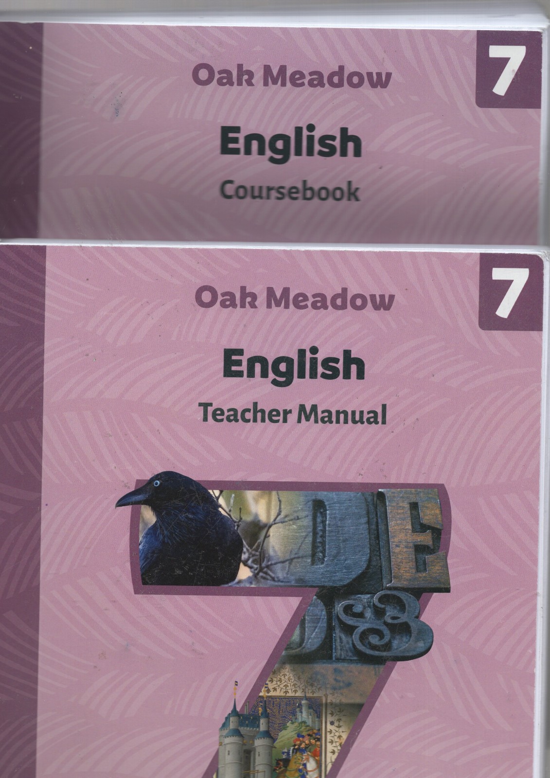 Oak Meadow 7th Homeschool Curriculum English Coursebook + Teacher Manual 2021