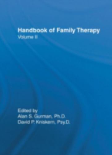 Handbook of Family Therapy, Volume 2 – 0876306423, hardcover
