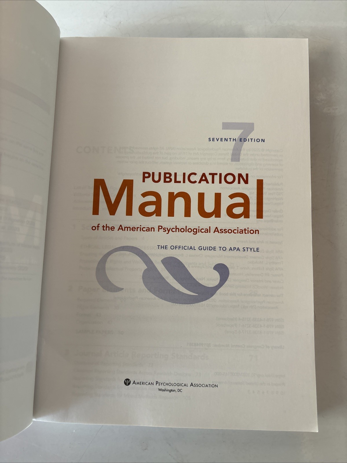 Publication Manual 7th Edition of the American Psychological Association