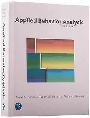 Applied Behavior Analysis – Hardcover, by Cooper John; Heron – Acceptable