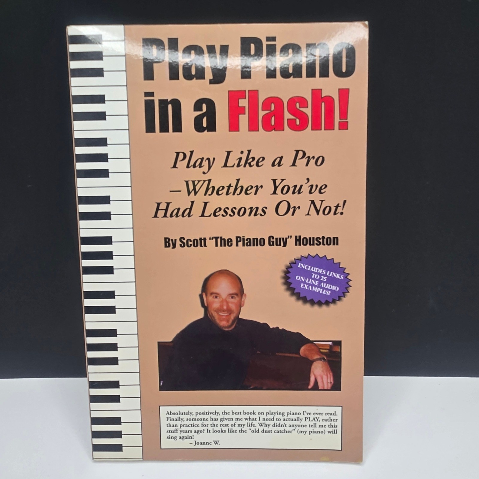 Play Piano in a Flash Scott Houston Instructional Book Paperback Tan 2003