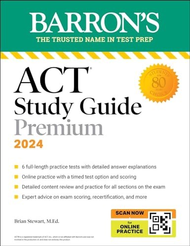 ACT Study Guide Premium Prep, 2024:…, Stewart M.Ed.,