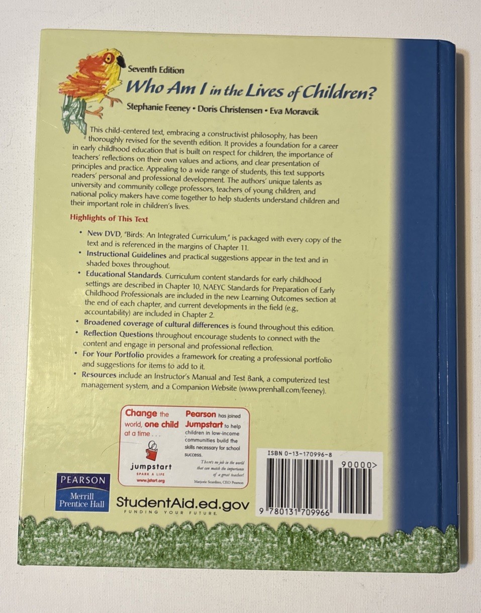 Who Am I In The Lives Of Children Seventh Edition Hardcover With DVD Very Good