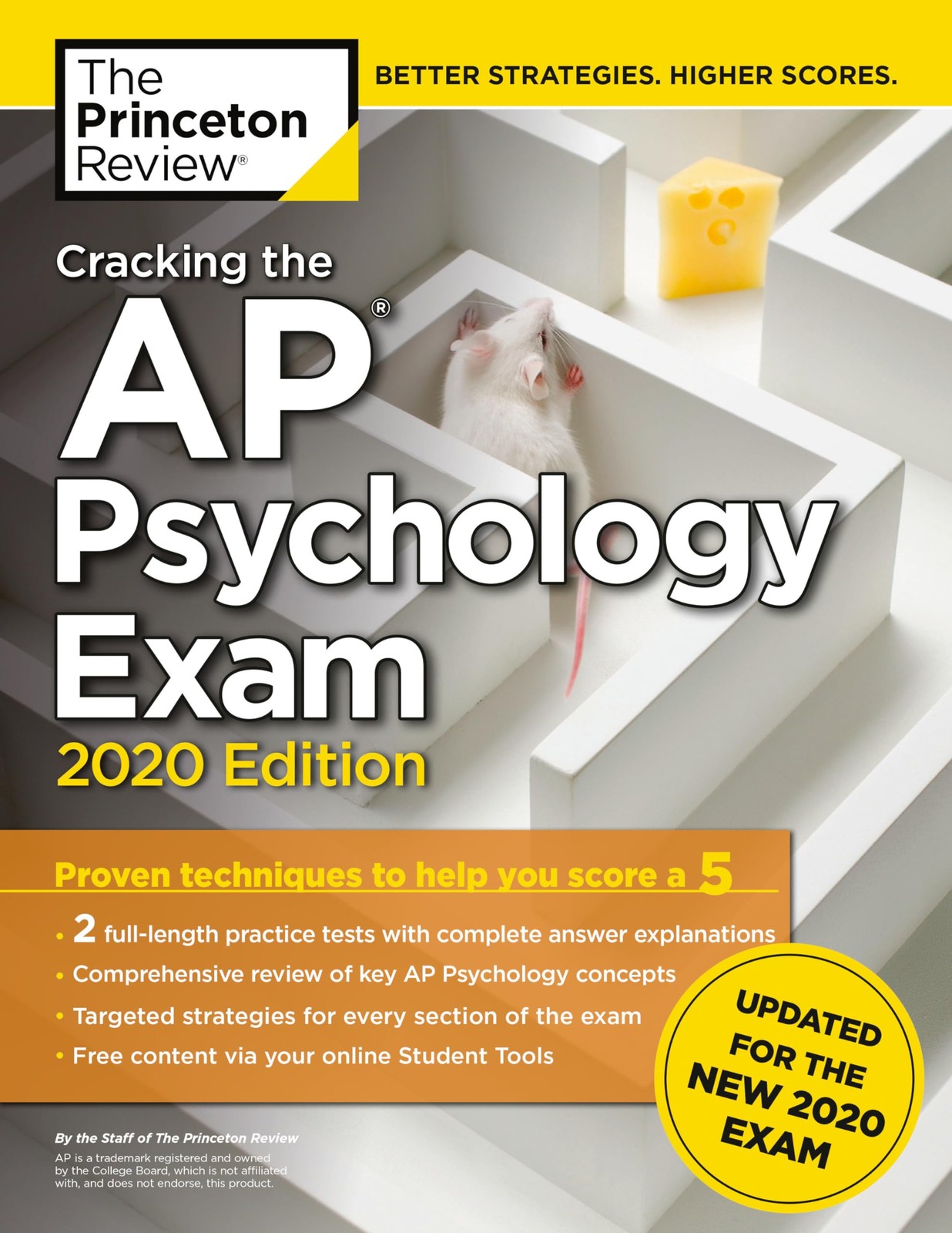 Cracking the AP Psychology Exam, 2020 Edition: Practice Tests & Prep for the…