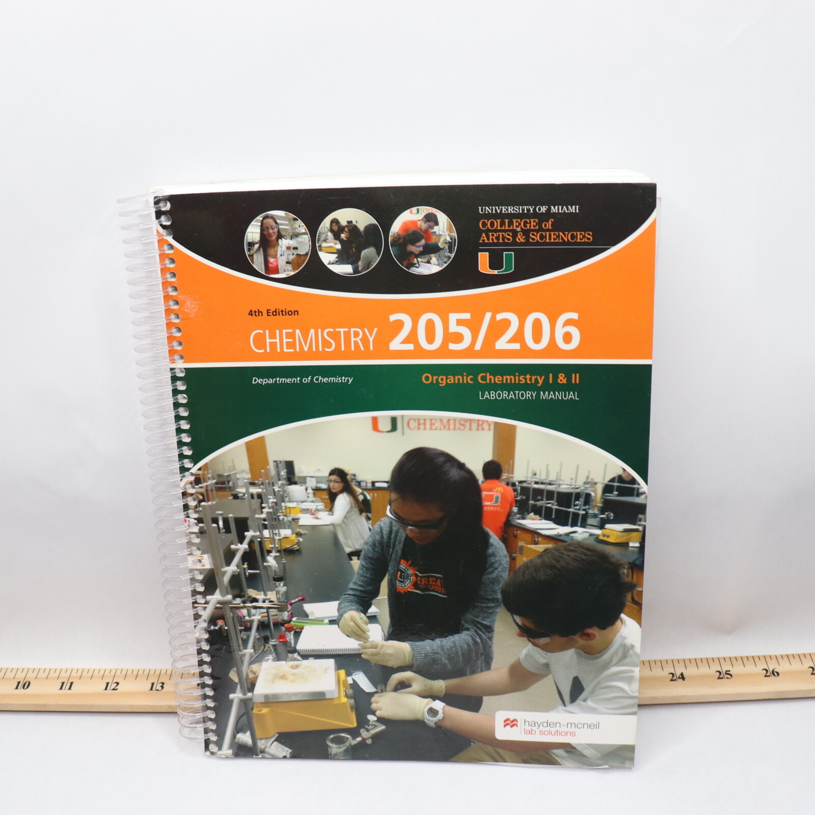 Hayden McNeil Organic Chemistry I II 4th Edition 205/206 Laboratory Manual Book