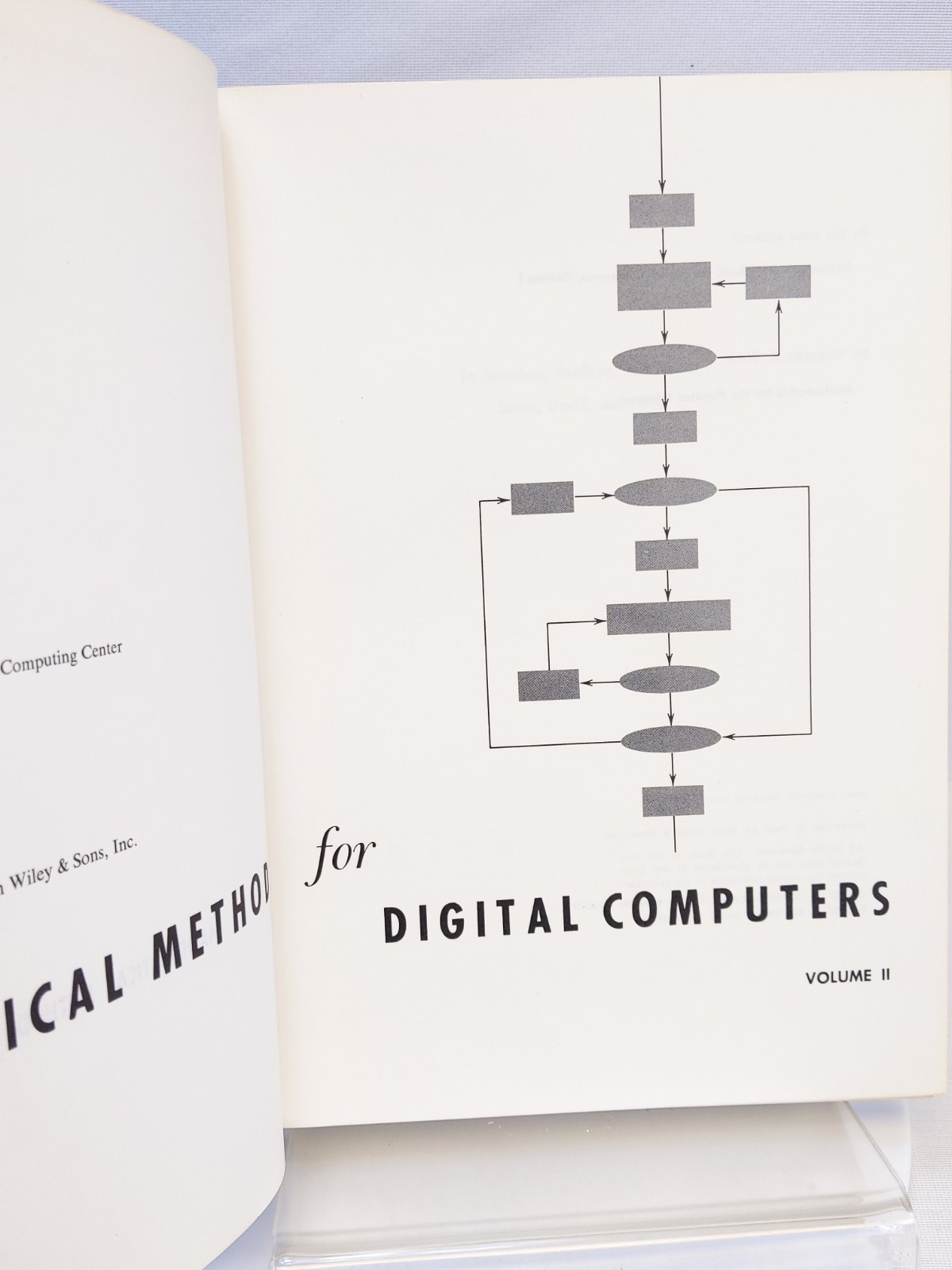 Mathematical Methods for Digital Computers By Anthony Ralston 2 Volume Set HCDJ