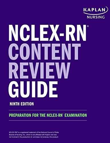 NCLEX-RN Content Review Guide: – Paperback, by Kaplan Nursing – Very Good