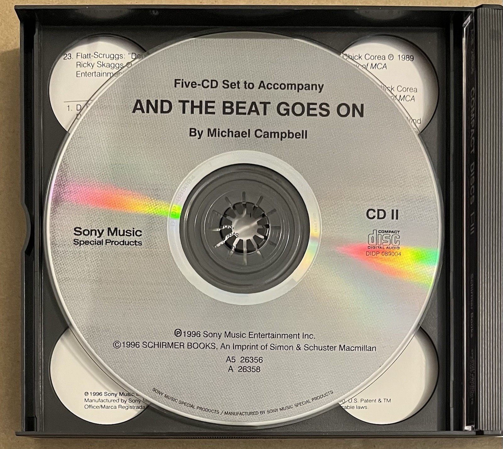 AND THE BEAT GOES ON – CD ACCOMPANIMENT DISCS I-3, 3 DISC AUDIO CD SET,