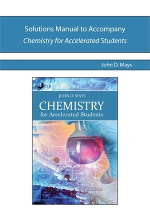 Solutions Manual to Accompany Chemistry for Accelerated Students (Paperback or S