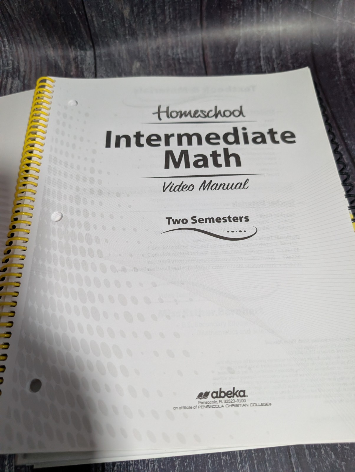 ABeka 7th grade Intermediate Mathematics Book Lot – Video Solution Tests Key
