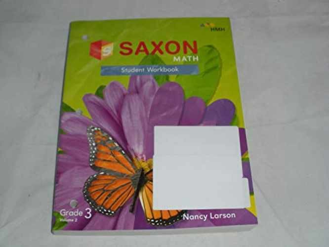 Saxon Math Student Workbook (Grade 3) – Paperback, by Nancy Larson – Very Good