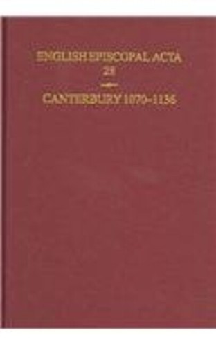 Martin Brett Canterbury 1070-1136 (Hardback) English Episcopal Acta (UK IMPORT)