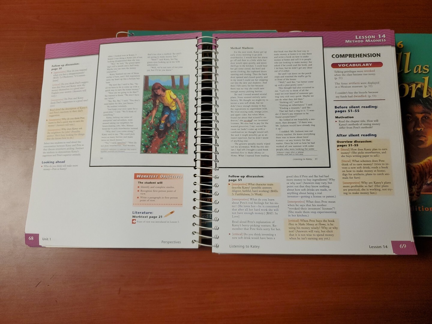 BJU Reading 6: As Full As The World-Worktext Answer Key & Teacher Ed. 1 And 2