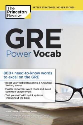 GRE Power Vocab (Graduate School Test Preparation) – Paperback – ACCEPTABLE