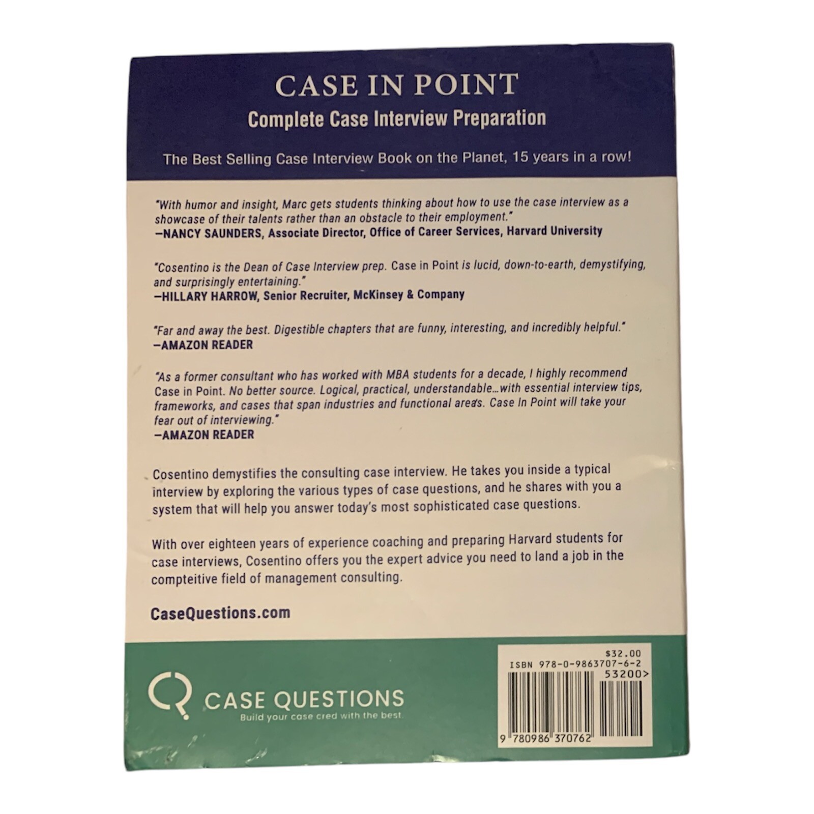 Case in Point 11 : Complete Case Interview Preparation Marc P. Co