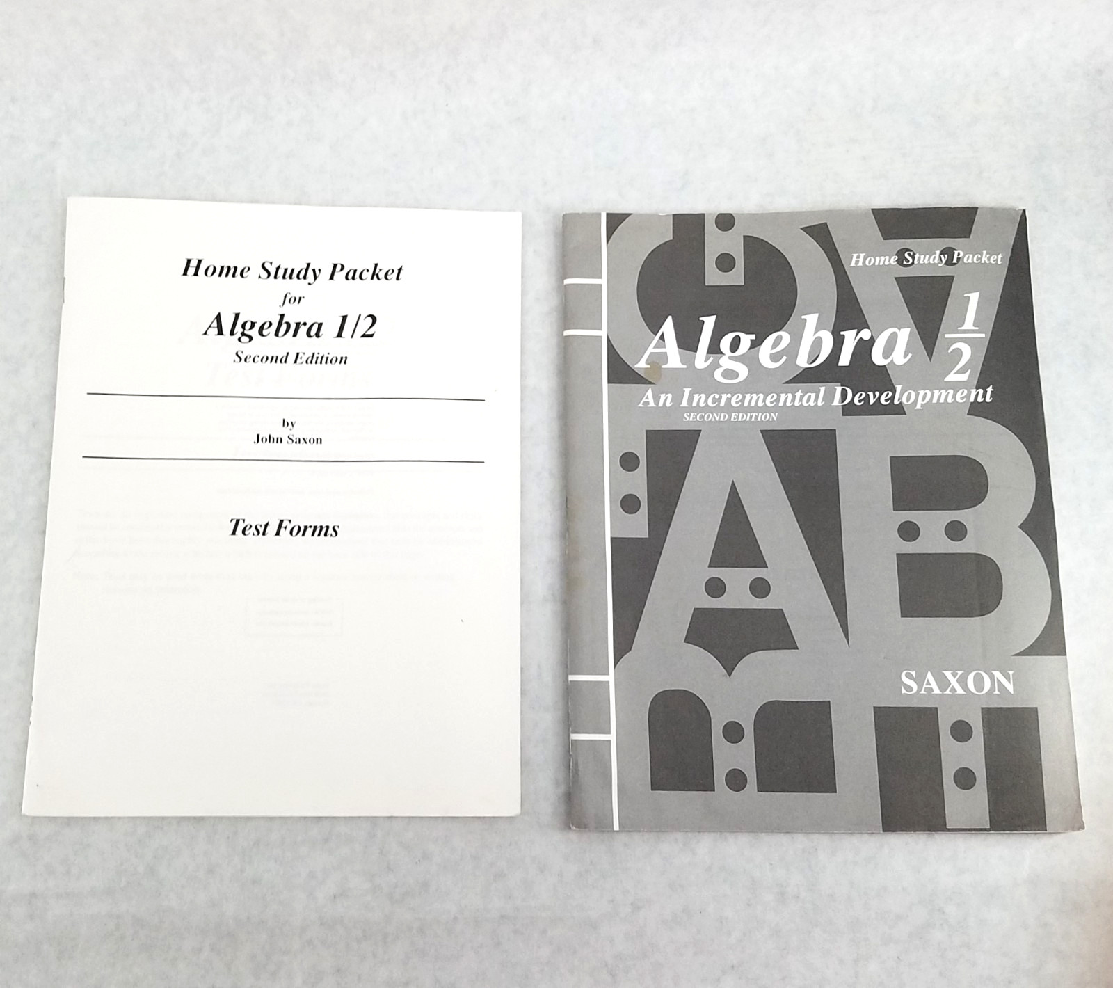 Saxon Algebra 1/2, 2nd Ed. by John Saxon – Test Forms and Test Answers Booklets