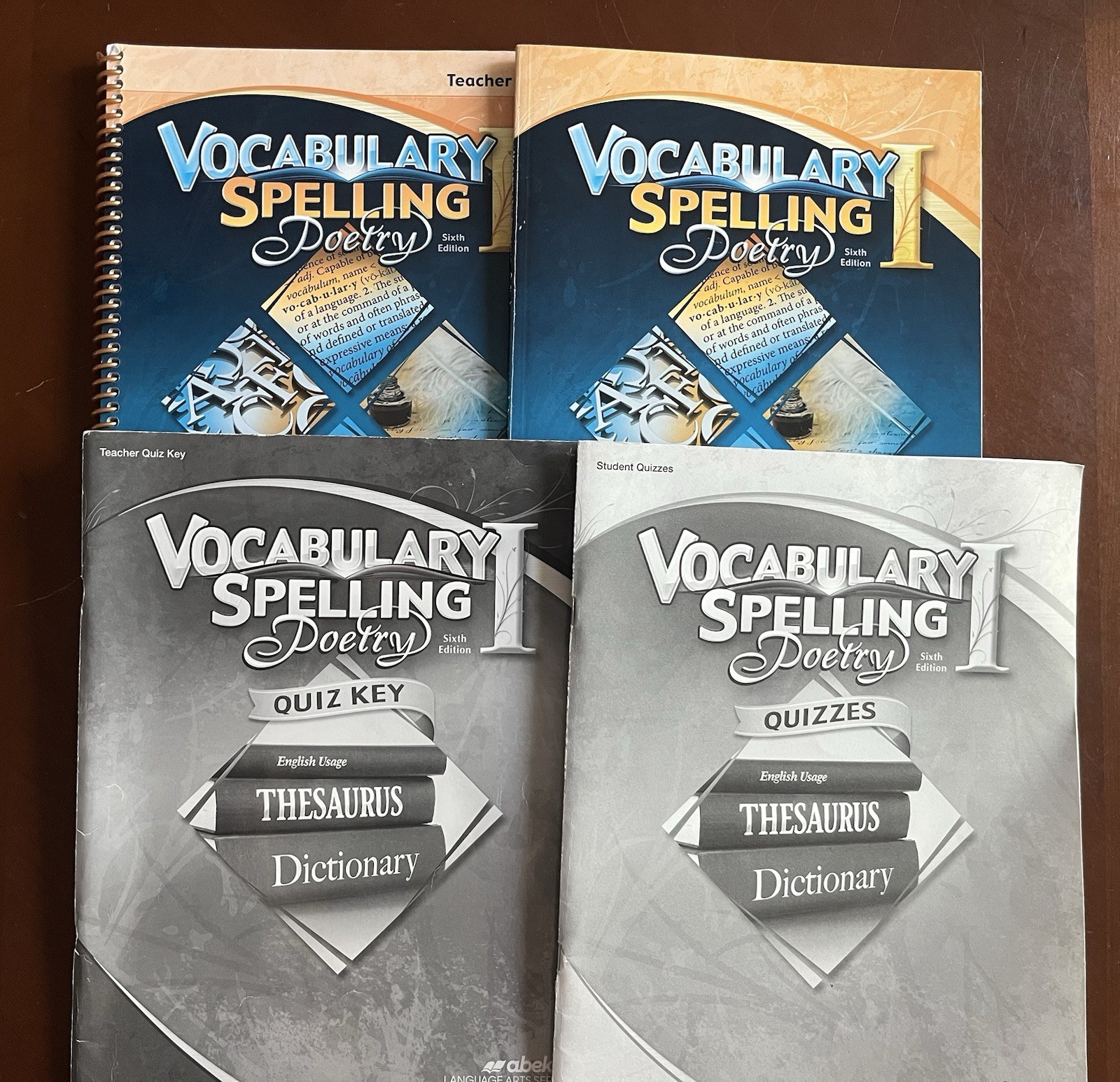 Abeka 7th grade Vocab Spelling & Poetry Kit Teacher’s Edition Homeschool