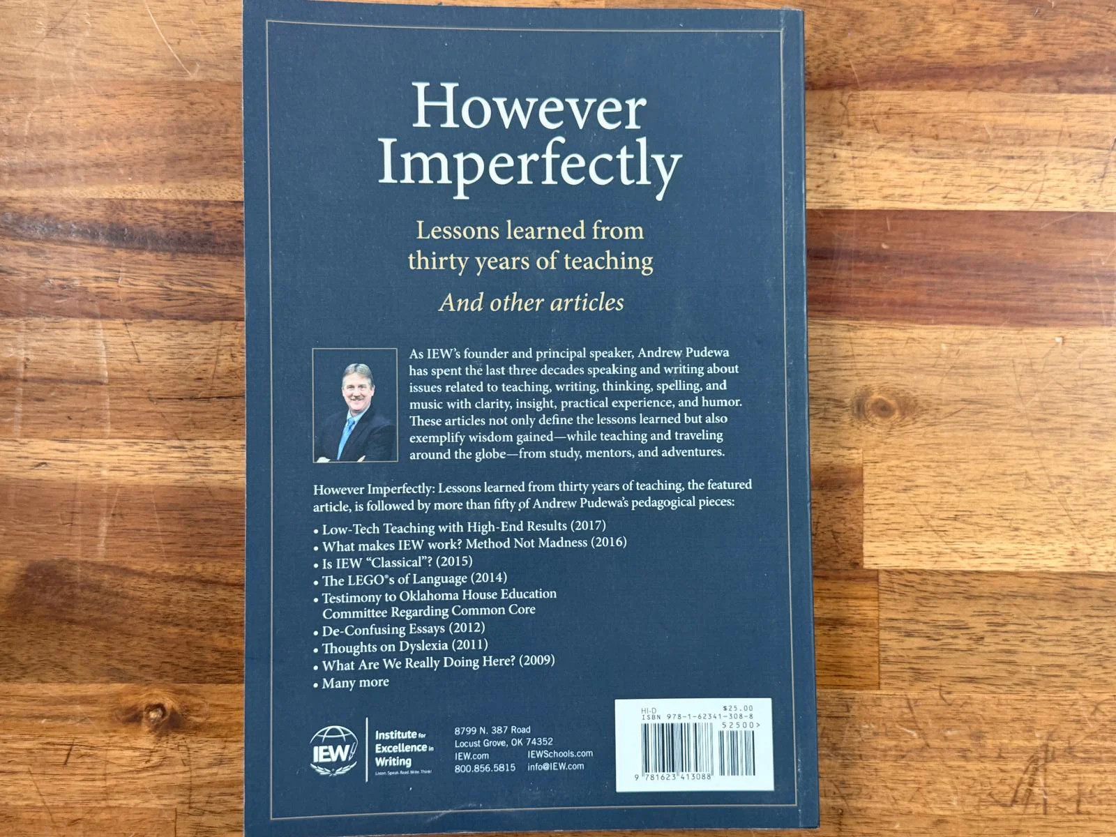 However Imperfectly – Lessons Learned – Andrew Pudewa w/ CD