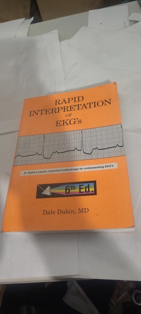 Rapid Interpretation of EKG’s 6th ed. book Dale Dubin paperback clean/unmarked