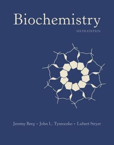 BIOCHEMISTRY, 6TH EDITION By Jeremy M. Berg & John L. Tymoczko – Hardcover Mint