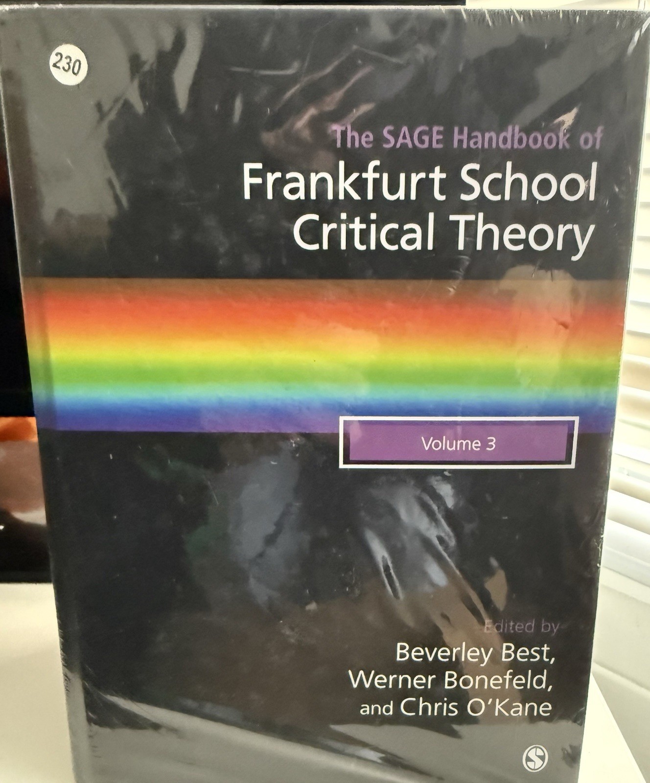 SAGE Handbook of Frankfurt School Critical Theory by Werner Bonefeld (2018)