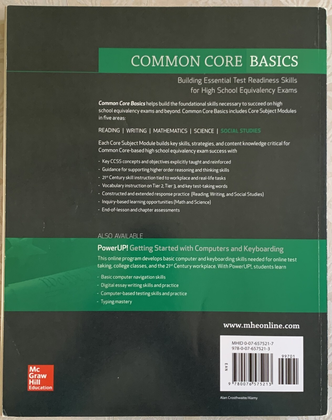 Common Core Basics Building Essential Test Readiness Skills Social Studies -PB