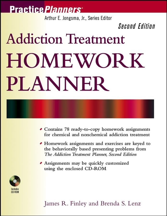 Addiction Treatment Homework Planner (PracticePlanners)