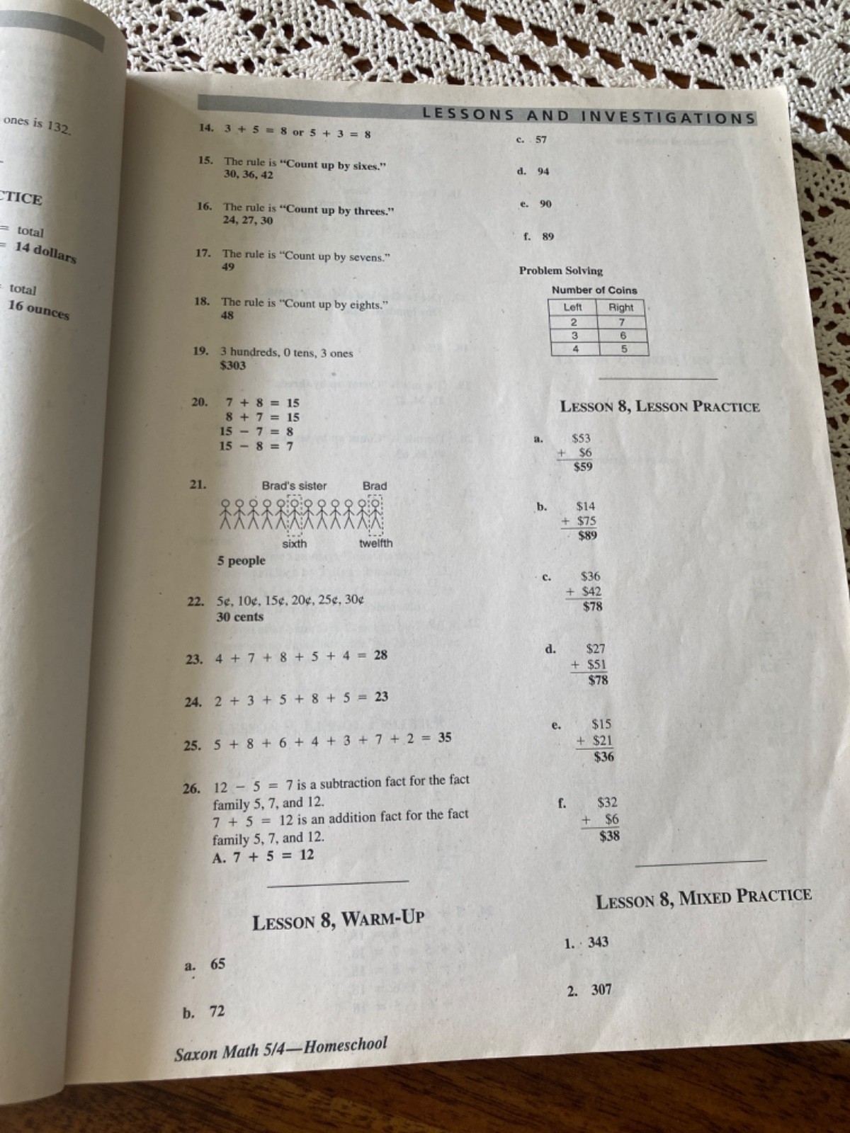 Saxon Math 5/4 Homeschool : Solutions Manual by Stephen Hake and Saxon…