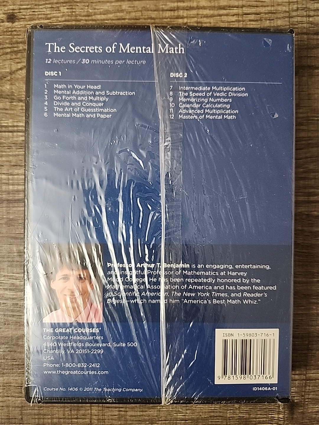 *BRAND NEW* Secrets of Mental Math by Arthur T. Benjamin (DVD & Guidebook)