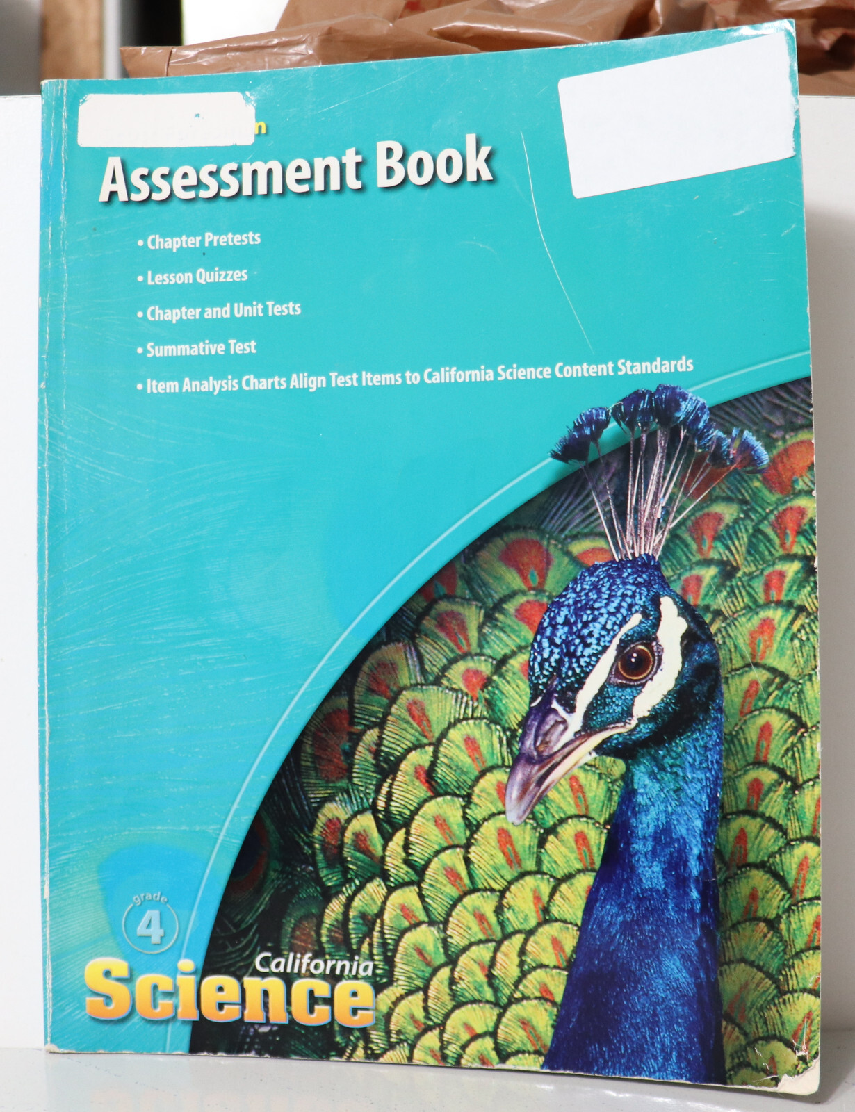 Pearson California Science Assessment Book Grade 4 Scott Foresman