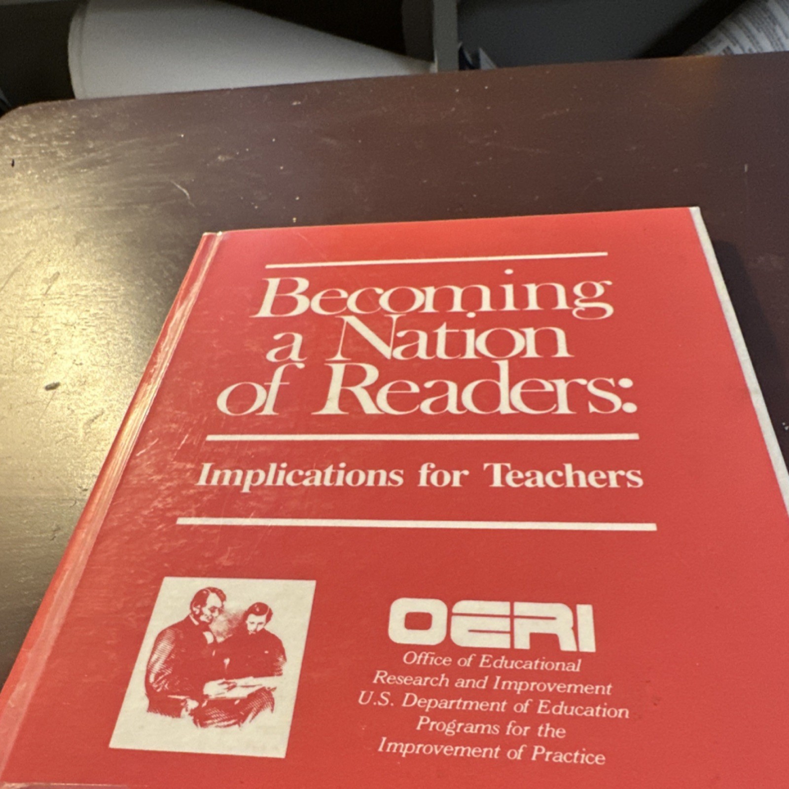 Becoming a Nation of Readers OERI US Dept Education Hardcover 1986 Literacy