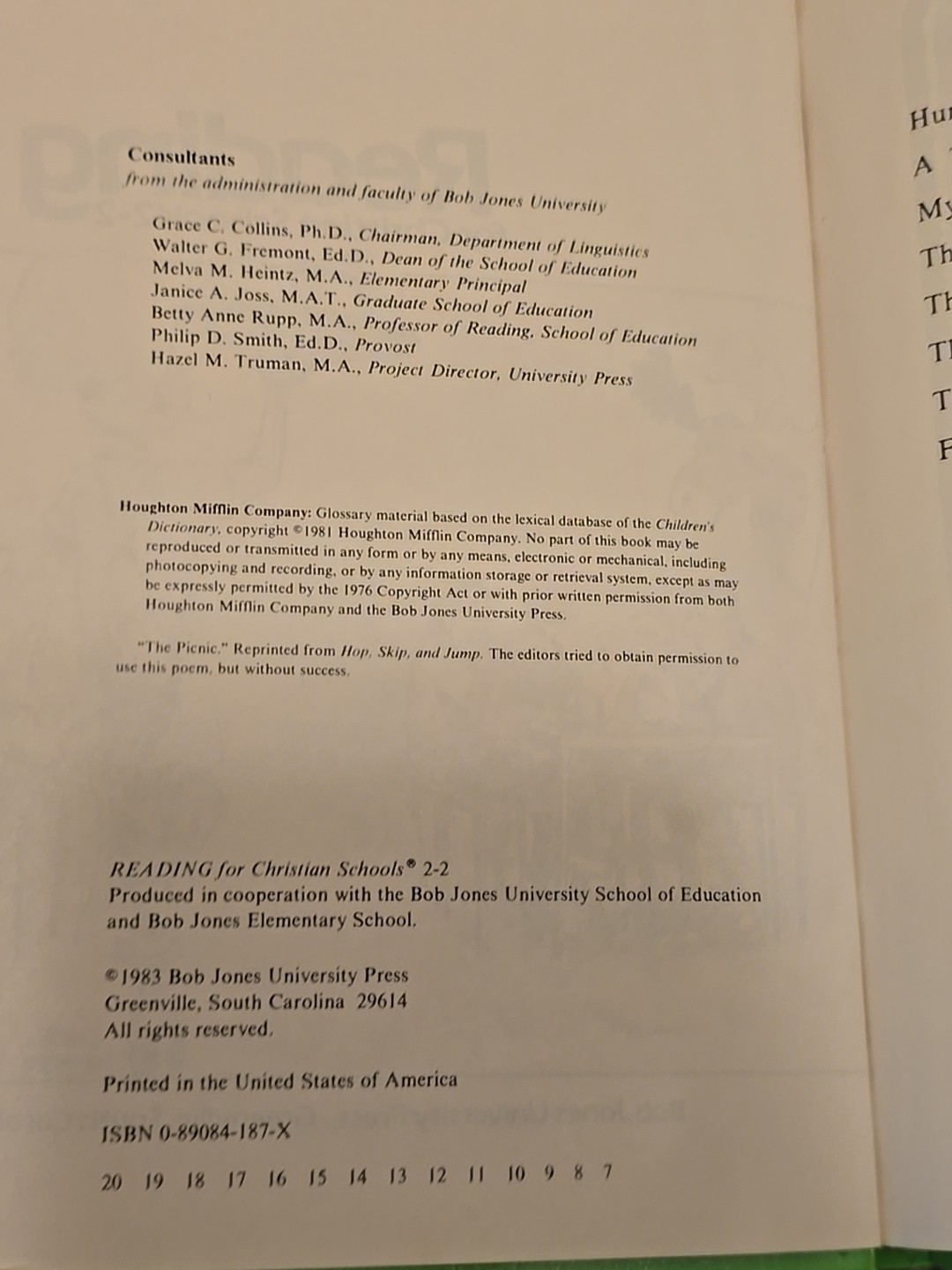 10 English Skills Reading for Christian Schools & Teachers Edition