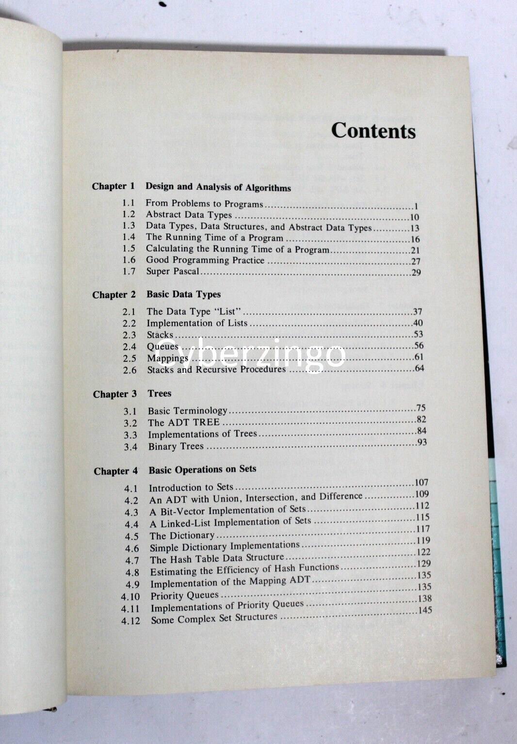 Data Structures And Algorithms Alfred Aho John Hopcroft 1983 PREOWNED