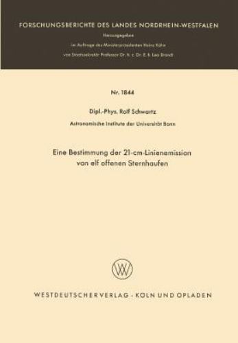 Eine Bestimmung der 21-CM-Linienemission von Elf Offenen Sternhaufen, Paperba…
