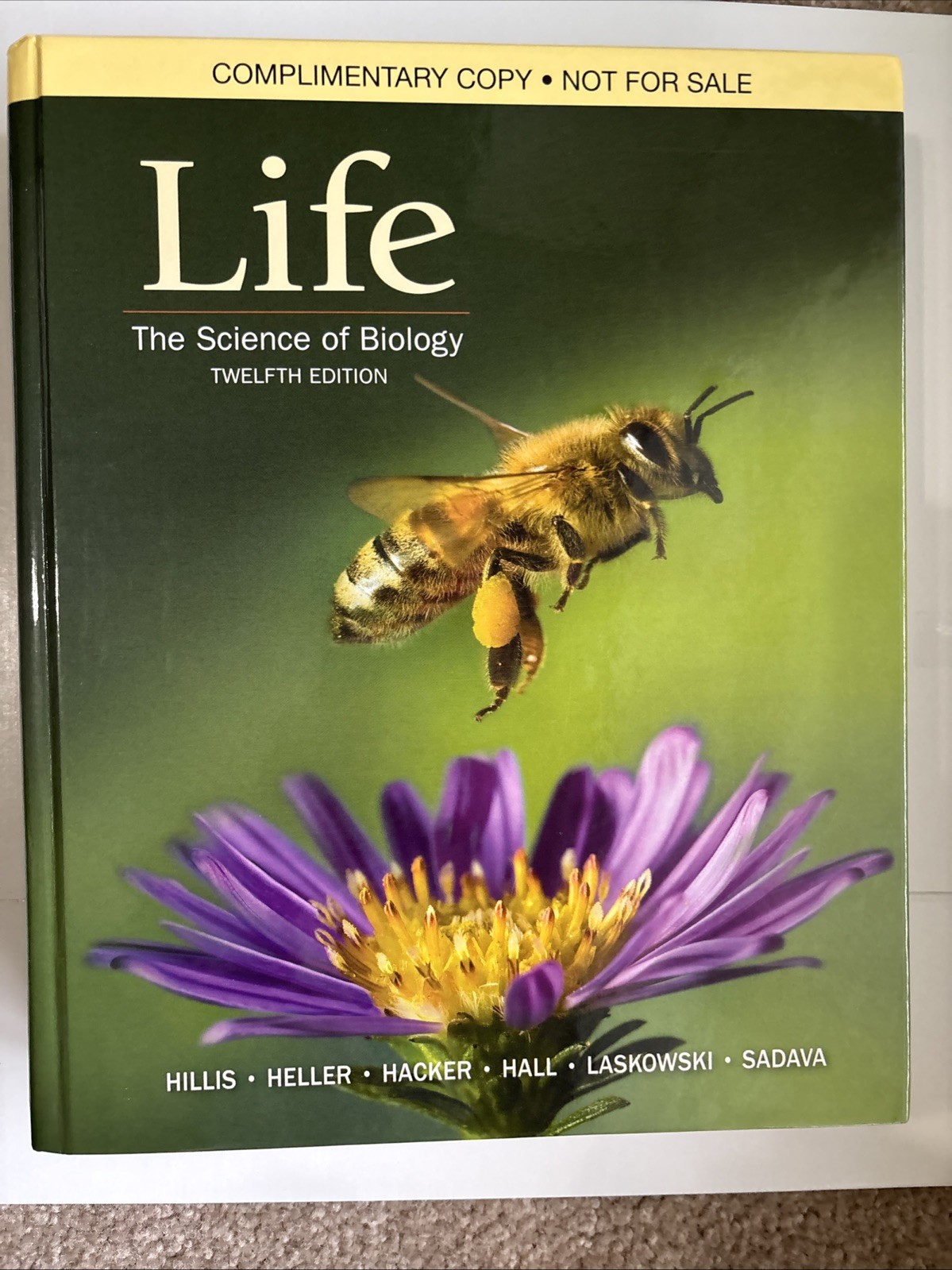 Life The Science Of Biology 12th Edition Twelfth Hard Cover Sinauer Hillis
