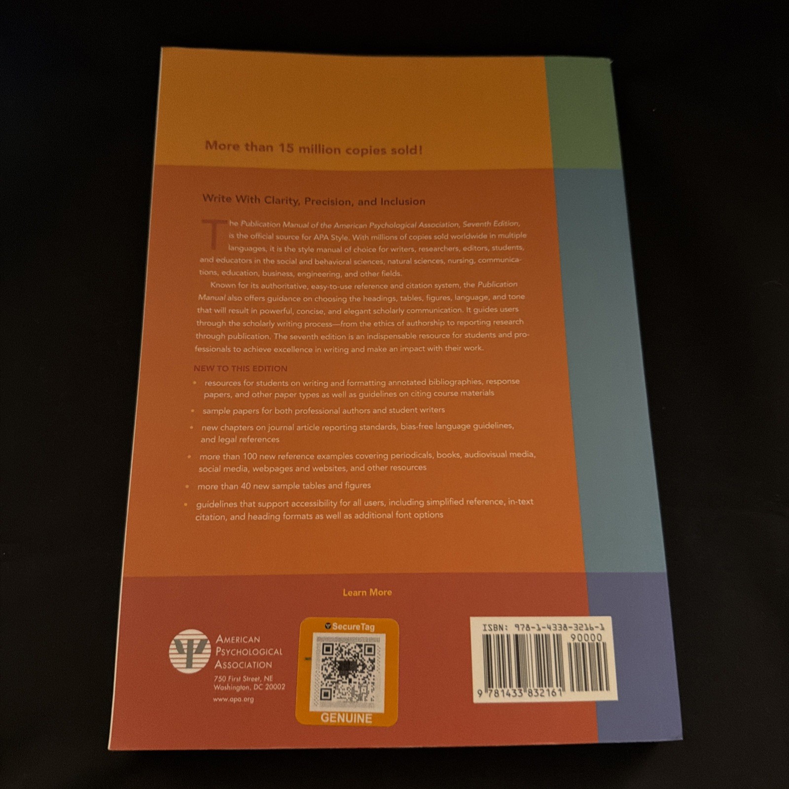 Publication Manual of the American Psychological Association: 7th Edition