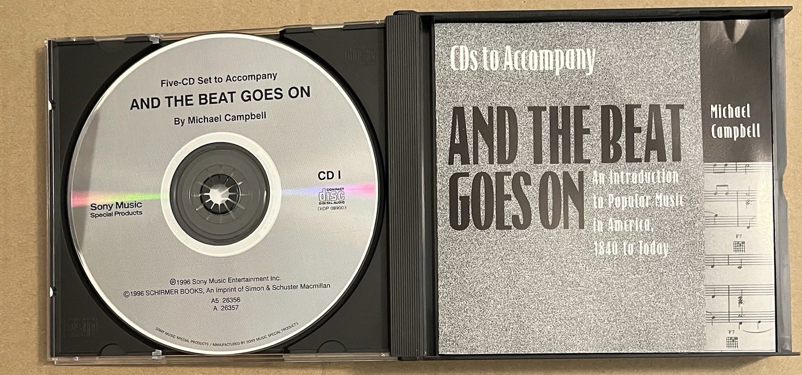 AND THE BEAT GOES ON – CD ACCOMPANIMENT DISCS I-3, 3 DISC AUDIO CD SET,