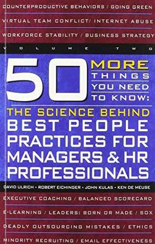 50 More Things You Need to Know: – Paperback, by Robert W. Eichinger – Very Good