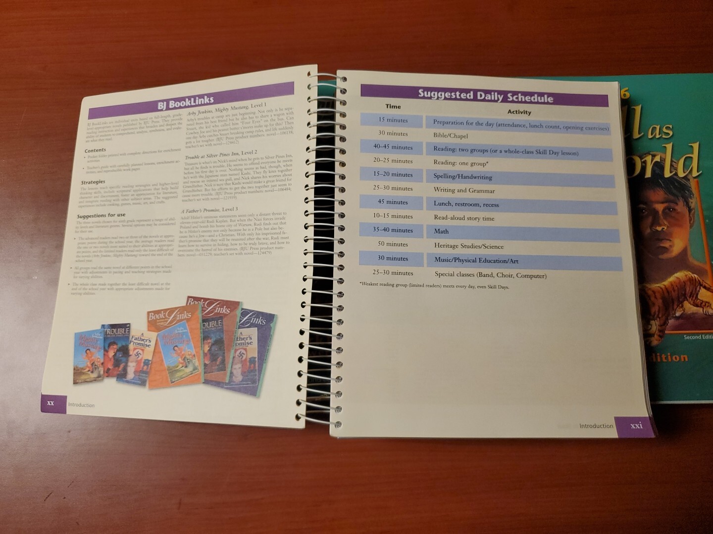 BJU Reading 6: As Full As The World-Worktext Answer Key & Teacher Ed. 1 And 2