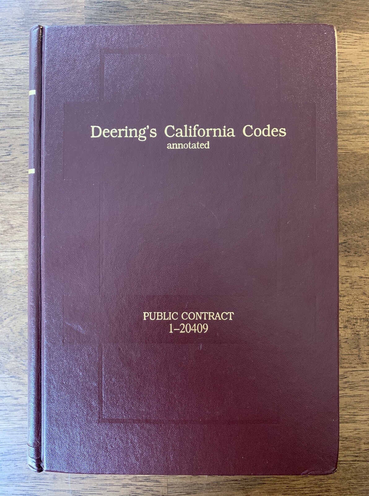 Deering’s California Codes Annotated Public Contract 1.. Lexis Nexis HB Law Book