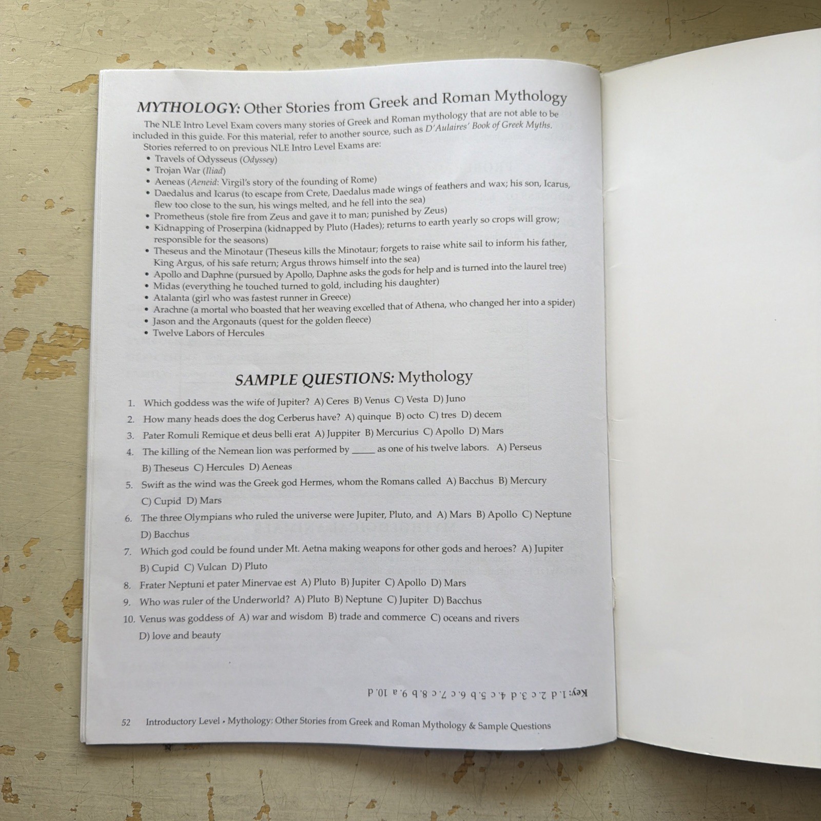Memoria Press Guide to the National Latin Exam Introduction