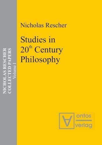 Studies in 20th Century Philosophy, Hardcover by Rescher, Nicholas, Like New …
