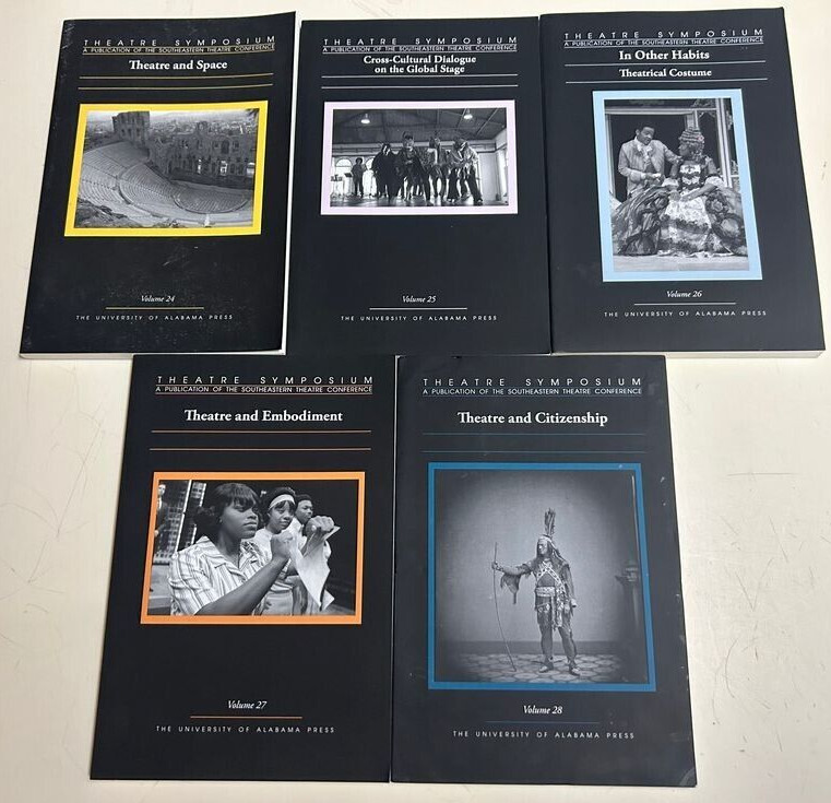 Theatre Symposium, Vol 24-28 2016=2020 Theatre Space and Embodiment LOT 5 BOOKS